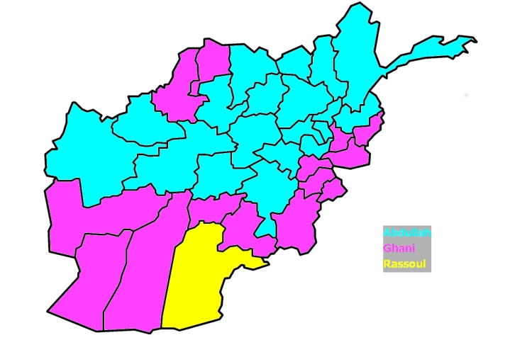 Afghanistan 2014 Winners by Province