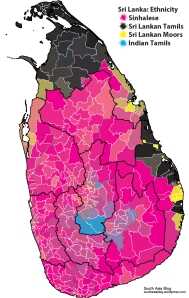 Sri Lanka Ethnic map